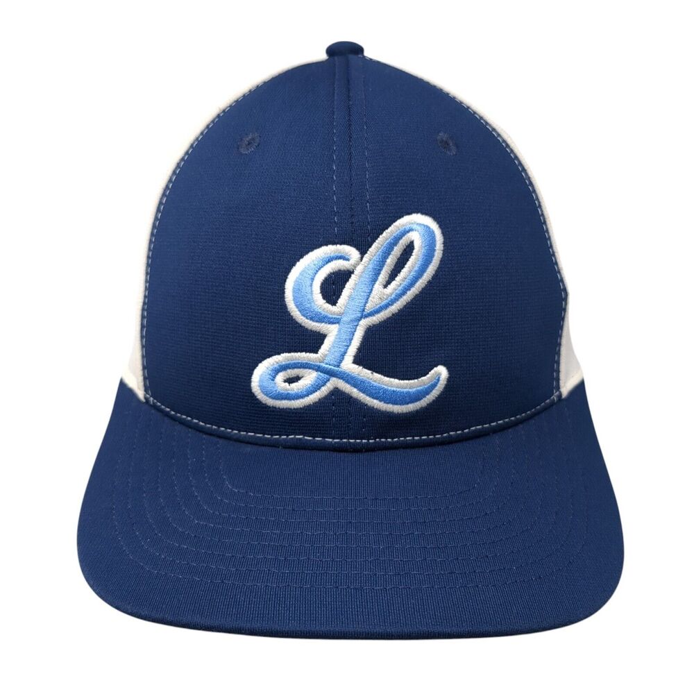 Boombah Fitted Hat Blue S-M Embroidered Colorblock 6 Panel Outdoor